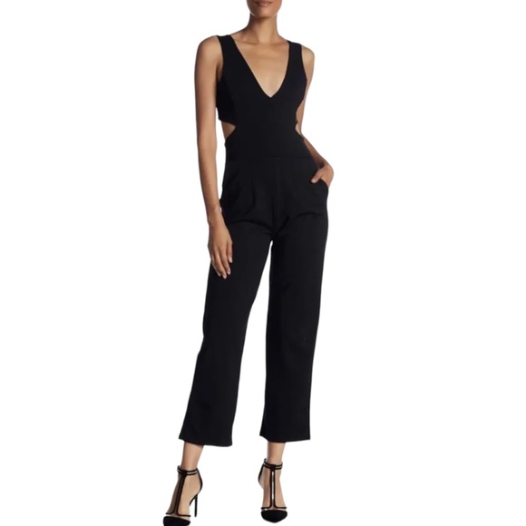 Fraiche by J Jumpsuit Cutout Sleeveless Black S NWT - Picture 7 of 7